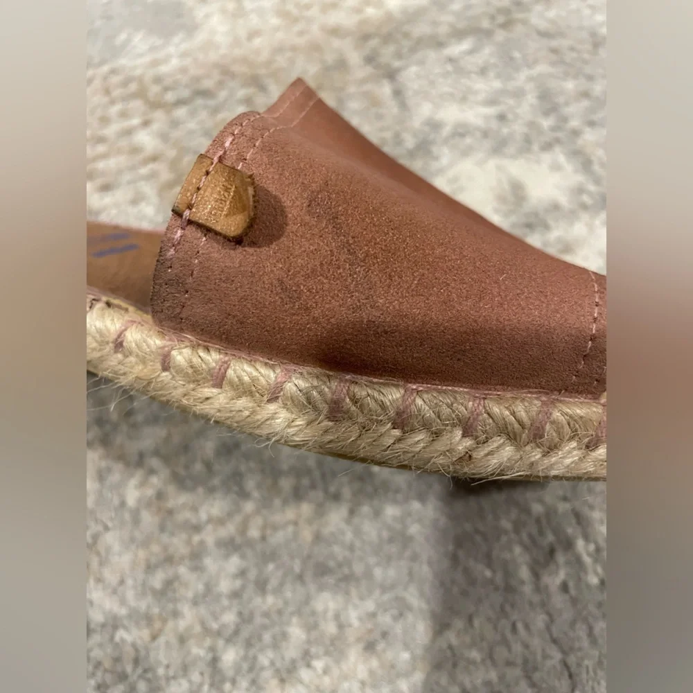 Verbenas Leather Slide Sandals Pink Comfortable Slip On Sz 40/US 9 Made in Spain - Picture 11 of 12